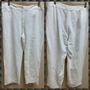 🌹Eileen Fisher White Linen Pants🌹